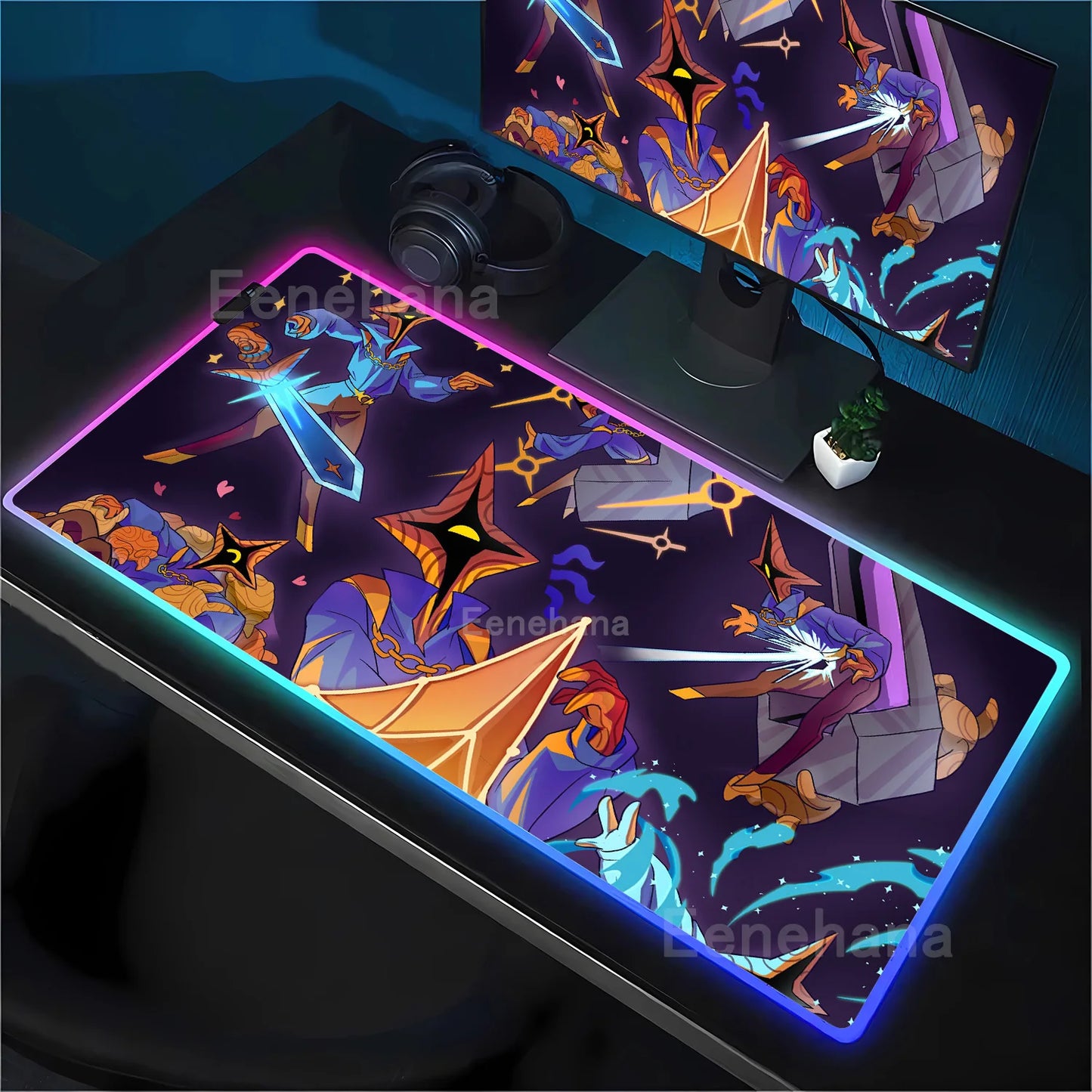 Slay the Spire 2 Night RGB Desk Mat