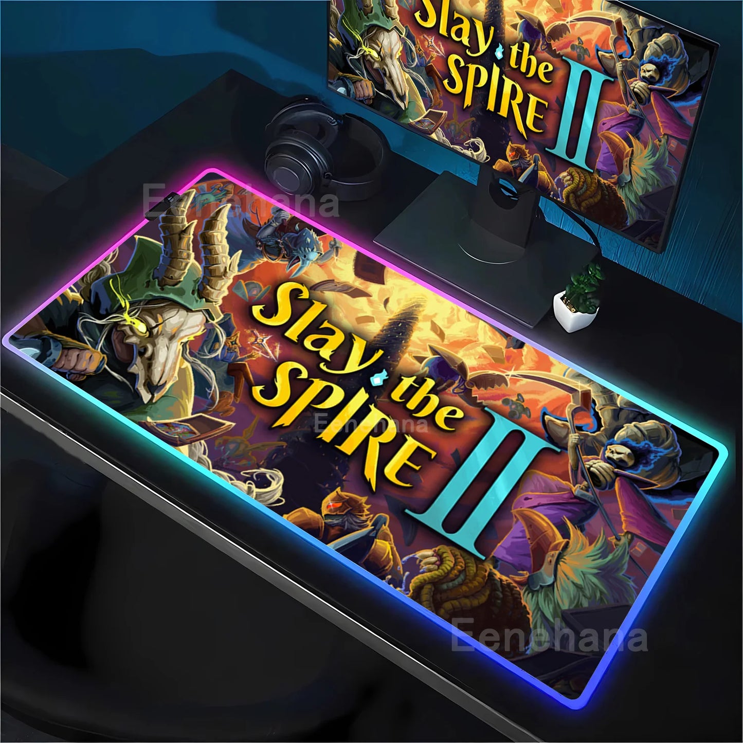 Slay the Spire 2 Main Theme RGB Desk Mat